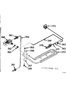 Upper Oven Burner Section parts for Kenmore Range 103.7727100 (1037727100, 103 7727100) from AppliancePartsPros.com