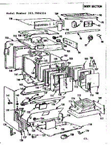 Body Section parts for Kenmore Range 103.7906314 (1037906314, 103 7906314) from AppliancePartsPros.com
