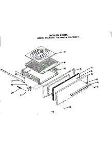 Broiler Parts parts for Kenmore Range 119.7058310 (1197058310, 119 7058310) from AppliancePartsPros.com