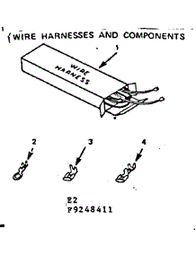 Wire Harnesses And Components parts for Kenmore Range 911.9248411 (9119248411, 911 9248411) from AppliancePartsPros.com