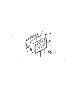 Oven Door Section parts for Kenmore Range 911.9248411 (9119248411, 911 9248411) from AppliancePartsPros.com