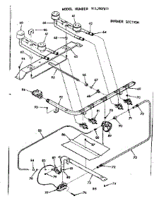 Burner Section parts for Kenmore Range 911.7107811 (9117107811, 911 7107811) from AppliancePartsPros.com