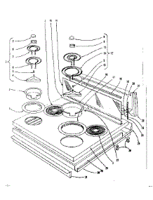 Cook Top Section parts for Kenmore Range 101.902620 (101902620, 101 902620) from AppliancePartsPros.com
