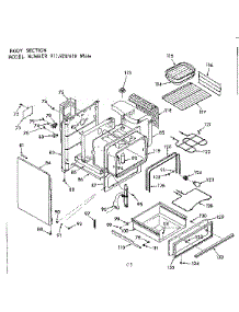 Body Section parts for Kenmore Range 911.9287610 (9119287610, 911 9287610) from AppliancePartsPros.com