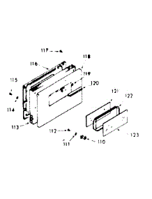 Lower Oven Door Section parts for Kenmore Range 103.7827312 (1037827312, 103 7827312) from AppliancePartsPros.com