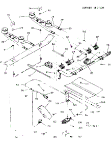 Burner Section parts for Kenmore Range 103.7257611 (1037257611, 103 7257611) from AppliancePartsPros.com