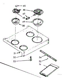 Main Top Section parts for Kenmore Range 103.9147001 (1039147001, 103 9147001) from AppliancePartsPros.com