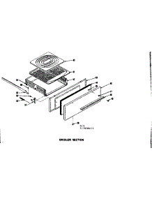 Broiler Section parts for Kenmore Range 119.7038211 (1197038211, 119 7038211) from AppliancePartsPros.com