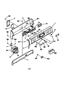 Control Panel parts for Kenmore Range 911.95071790 (91195071790, 911 95071790) from AppliancePartsPros.com