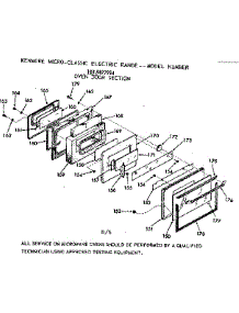 Oven Door Section parts for Kenmore Range 103.9877914 (1039877914, 103 9877914) from AppliancePartsPros.com