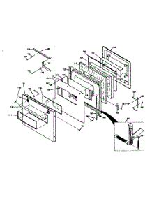 Porcelain Door parts for Kenmore Range 850.4247321 (8504247321, 850 4247321) from AppliancePartsPros.com