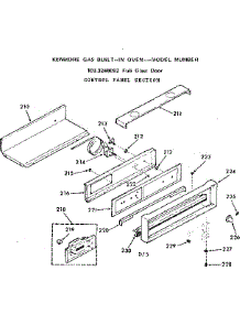 Control Panel Section parts for Kenmore Range 103.3248092 (1033248092, 103 3248092) from AppliancePartsPros.com