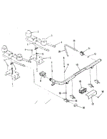 Top Burner Section parts for Kenmore Range 911.7398610 (9117398610, 911 7398610) from AppliancePartsPros.com
