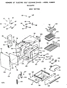 Body Section parts for Kenmore Range 911.9347911 (9119347911, 911 9347911) from AppliancePartsPros.com