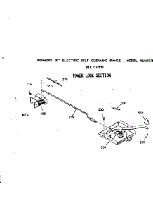 Power Lock Section parts for Kenmore Range 911.9347911 (9119347911, 911 9347911) from AppliancePartsPros.com