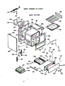 Body Section parts for Kenmore Range 911.7157912 (9117157912, 911 7157912) from AppliancePartsPros.com