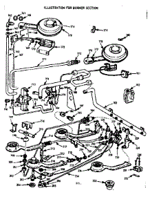 Burner Section parts for Kenmore Range 103.7965400 (1037965400, 103 7965400) from AppliancePartsPros.com