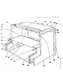 Main Structure Section parts for Kenmore Range 101.9126600 (1019126600, 101 9126600) from AppliancePartsPros.com