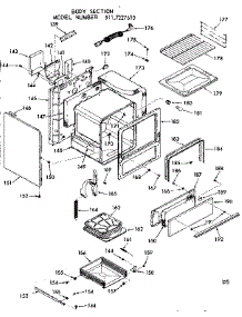 Body Section parts for Kenmore Range 911.7227610 (9117227610, 911 7227610) from AppliancePartsPros.com