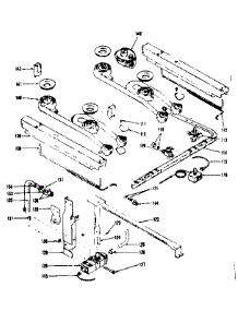 Oven And Top Burner parts for Kenmore Range 119.7217340 (1197217340, 119 7217340) from AppliancePartsPros.com