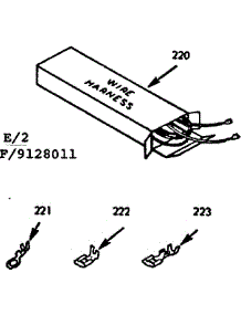Wire Harnesses And Components parts for Kenmore Range 911.9128011 (9119128011, 911 9128011) from AppliancePartsPros.com