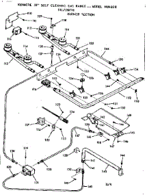 Burner Section parts for Kenmore Range 103.7358110 (1037358110, 103 7358110) from AppliancePartsPros.com