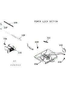 Power Lock Section parts for Kenmore Range 103.9347611 (1039347611, 103 9347611) from AppliancePartsPros.com