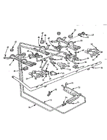 Burner Section parts for Kenmore Range 103.731620 (103731620, 103 731620) from AppliancePartsPros.com