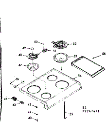 Main Top Section parts for Kenmore Range 911.9257421 (9119257421, 911 9257421) from AppliancePartsPros.com