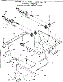 Burner Section parts for Kenmore Range 911.7237910 (9117237910, 911 7237910) from AppliancePartsPros.com