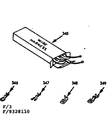 Wire Harnesses And Components parts for Kenmore Range 911.9328110 (9119328110, 911 9328110) from AppliancePartsPros.com