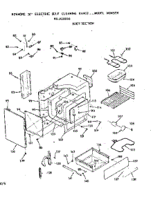 Body Section parts for Kenmore Range 911.9328110 (9119328110, 911 9328110) from AppliancePartsPros.com