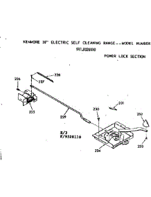 Power Lock Section parts for Kenmore Range 911.9328110 (9119328110, 911 9328110) from AppliancePartsPros.com