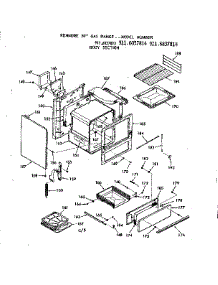 Body Section parts for Kenmore Range 911.6837814 (9116837814, 911 6837814) from AppliancePartsPros.com
