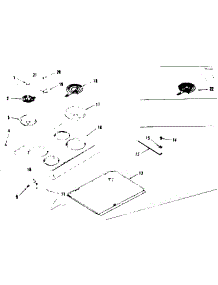 Main Top Section parts for Kenmore Range 911.9278610 (9119278610, 911 9278610) from AppliancePartsPros.com