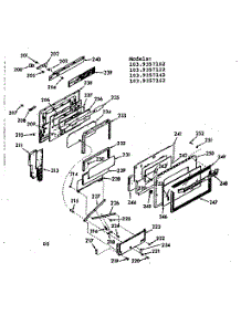 Oven Door parts for Kenmore Range 103.9357102 (1039357102, 103 9357102) from AppliancePartsPros.com