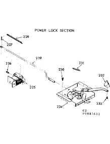 Power Lock Section parts for Kenmore Range 103.9887611 (1039887611, 103 9887611) from AppliancePartsPros.com