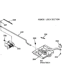 Power Lock Section parts for Kenmore Range 911.9367910 (9119367910, 911 9367910) from AppliancePartsPros.com