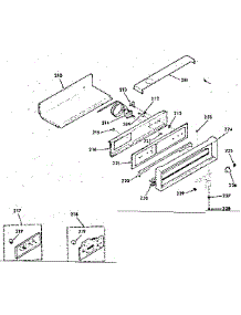 Control Panel Section parts for Kenmore Range 278.3248213 (2783248213, 278 3248213) from AppliancePartsPros.com