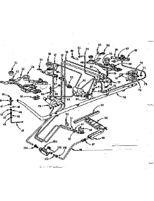 Burner Section parts for Kenmore Range 103.7766110 (1037766110, 103 7766110) from AppliancePartsPros.com