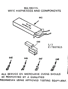 Wire Harness And Components parts for Kenmore Range 103.7907915 (1037907915, 103 7907915) from AppliancePartsPros.com