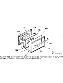Lower Oven Door Section parts for Kenmore Range 103.7907915 (1037907915, 103 7907915) from AppliancePartsPros.com