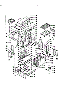 Upper Oven Body Section parts for Kenmore Range 103.7866740 (1037866740, 103 7866740) from AppliancePartsPros.com