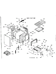 Body Section parts for Kenmore Range 911.7247540 (9117247540, 911 7247540) from AppliancePartsPros.com
