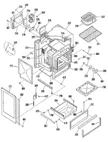 Oven Body Section parts for Kenmore Range 911.3652190 (9113652190, 911 3652190) from AppliancePartsPros.com