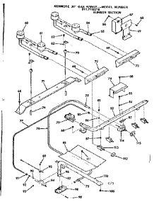 Burner Section parts for Kenmore Range 911.7118210 (9117118210, 911 7118210) from AppliancePartsPros.com
