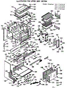 Upper Body Section parts for Kenmore Range 103.7737210 (1037737210, 103 7737210) from AppliancePartsPros.com