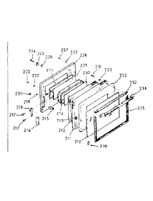 Lower Body Door Section parts for Kenmore Range 103.9767120 (1039767120, 103 9767120) from AppliancePartsPros.com