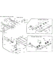 Burner Section parts for Kenmore Range 103.7287811 (1037287811, 103 7287811) from AppliancePartsPros.com