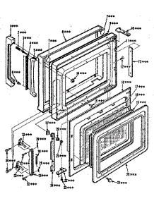 Door Parts parts for Kenmore Range 911.9898311 (9119898311, 911 9898311) from AppliancePartsPros.com